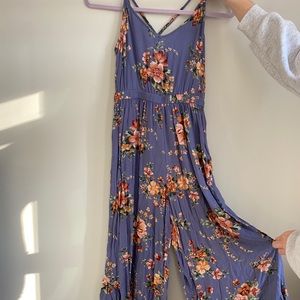 American Eagle Floral Jumpsuit